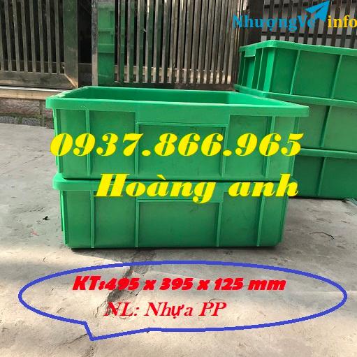 Ảnh Thùng đặc b9 dùng trong xưởng, khay công nhiệp, thùng đặc KT:195*395*115