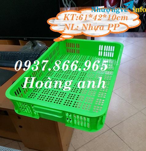 Ảnh Sọt đựng rau củ bày bán trong siêu thị tại hà nội , HS 010, sóng nhựa hở, sọt nhựa rỗng
