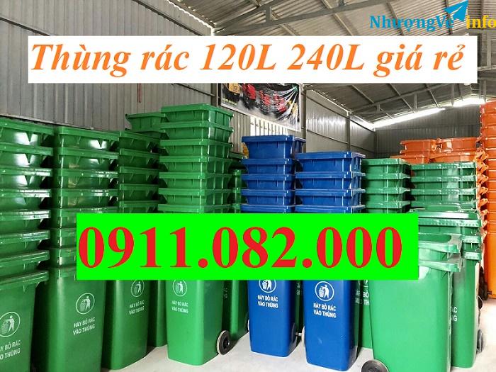 Ảnh Bỏ sỉ thùng rác 120 lít 240 lít  660 lít giá tốt nhất tại miền nam- thùng rác các loại- lh 0911082000