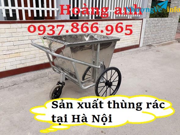 Ảnh Mua xe đẩy rác ở đâu, xe tôn 400l, xe đẩy rác, xe thu gom rác thải