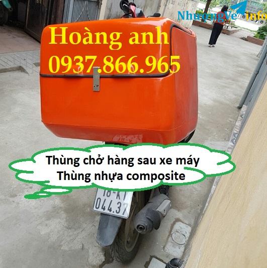 Ảnh Sản xuất thùng chở hàng tại hà nội, thùng sau xe máy, thùng ship hàng