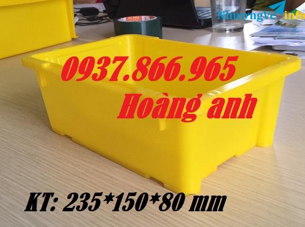 Ảnh Khay ứng dụng đựng ốc vít, khay nhựa, hộp nhựa A4, thùng nhựa A4 xếp chồng
