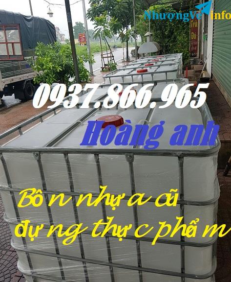 Ảnh Tank nhựa nuôi cá, tank nhựa đựng thực phẩm, bồn nhựa 1000l đựng nước rửa xe