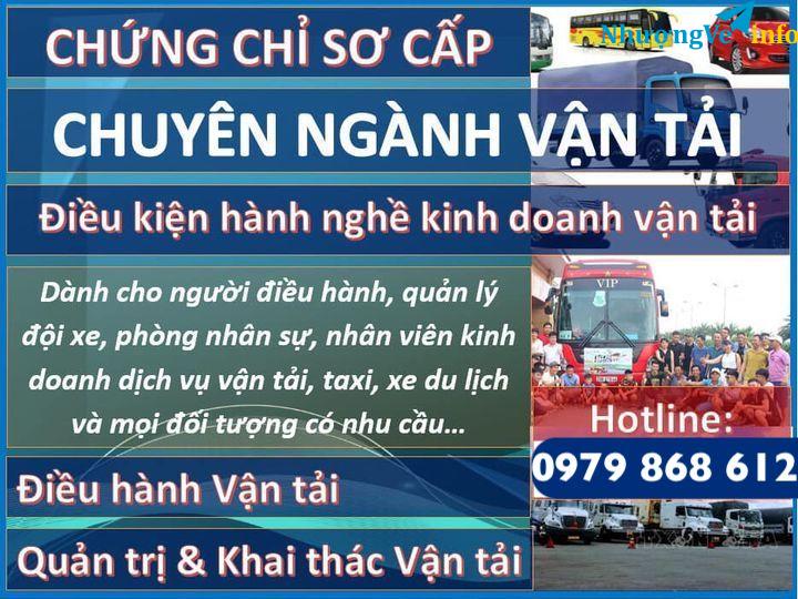 Ảnh CHỨNG CHỈ SÆ  CẤP ĐIỀU HÀNH VẬN TẢI 0979868612
