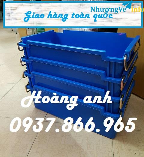 Ảnh Thùng có quai sắt, hộp nhựa đựng dụng cụ, thùng nhựa linh kiện