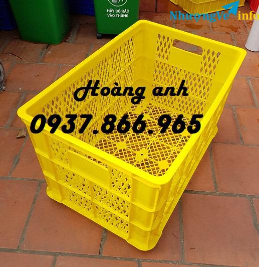 Ảnh Mua sọt nhựa rỗng ở đâu, sóng nhựa hở, sọt nhựa công nghiệp sẵn hàng tại Hà Nội, sọt nhựa cao 31cm