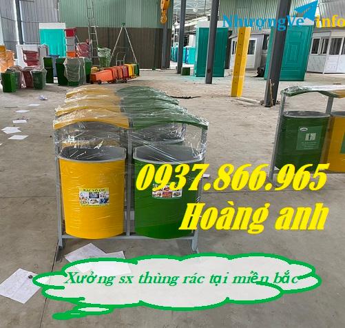 Ảnh Trực tiếp sản xuất thùng rác, tìm nhà phân phối thùng rác, thùng rác treo, hệ thống thu gom rác