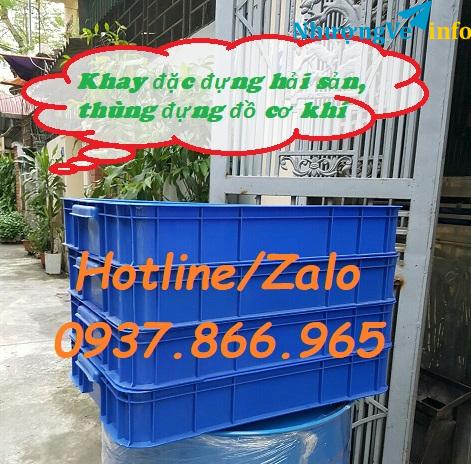 Ảnh Thùng nhựa cao 10 đựng hải sản, thùng đựng hải sản ở chợ, thùng cao 10 có nắp đậy, mua thùng nhựa  có nắp ở đâu