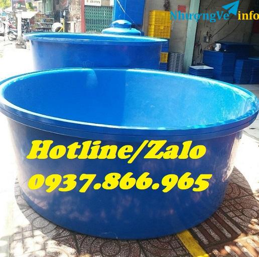 Ảnh Thùng chữ nhật đựng hải sản, thùng chữ nhật nuôi tôm, thùng tròn nuôi cá, thùng nhựa
