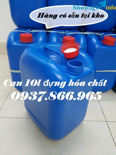 Ảnh Can 10l mới 100%, can nhựa, can 10l vuông, can 10l tại Hà Nội, Can vuông 10l