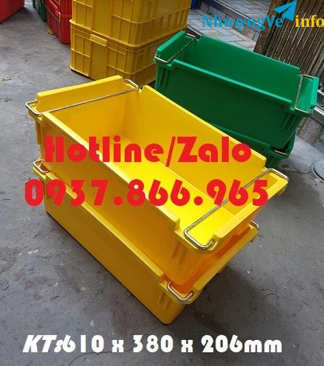 Ảnh Thùng đựng linh kiện, thùng có quai sắt hai đầu, khay a2, thùng đặc dùng trong xưởng cơ khí