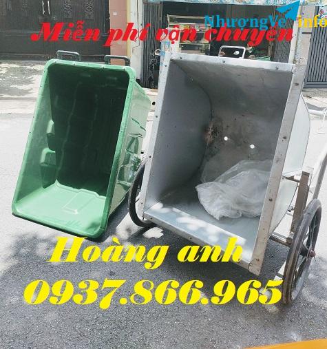 Ảnh Mua thùng rác 400l tại hà nội, tìm nhà phân phối thùng rác