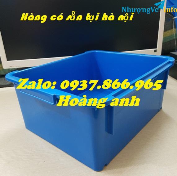 Ảnh Hộp cơ khí, khay nhựa hình vuông, khay đựng đồ cơ khí, khay phân loại, thùng nhựa a3