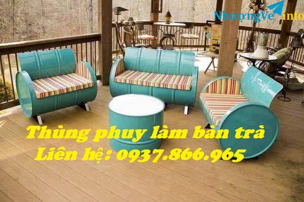 Ảnh Phuy cũ, phi mới, thùng phuy có 2 nắp nhỏ, phuy độ mới 80%