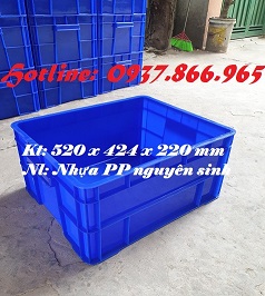 Ảnh Thùng cơ khí tại hà nội, khay nhựa công nghiệp, khay nhựa đặc- thùng B8, hộp nhựa có nắp đậy