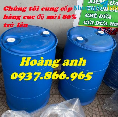 Ảnh Phi, phuy nhựa, thùng phuy cũ độ mới 80%, phuy công nghiệp, phuy đựng, phuy cũ, phuy