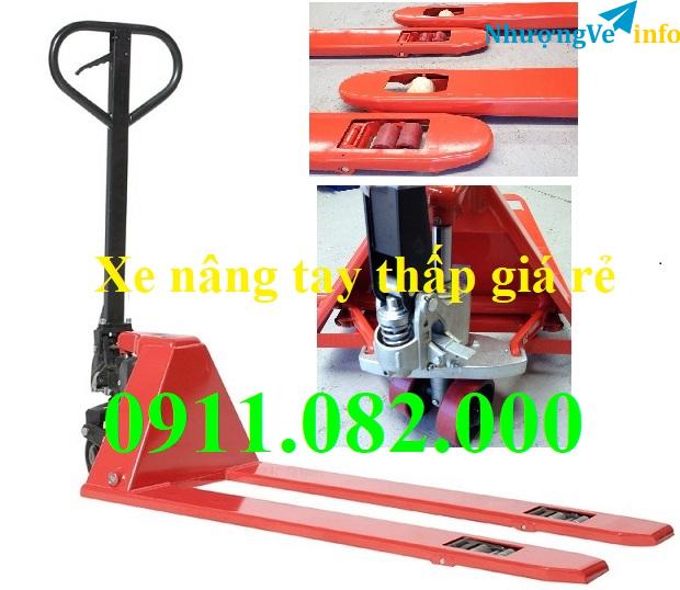 Ảnh Cung cấp xe nâng tay thấp 3 tấn giá rẻ, xe nâng tay thủy lực- lh 0911082000