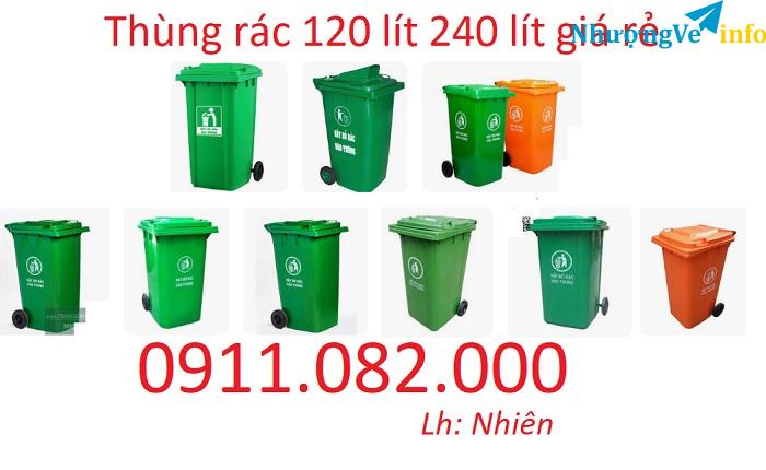 Ảnh Cung cấp thùng rác giá rẻ tại các tỉnh miền tây- lh 0911082000- bán giá cực rẻ