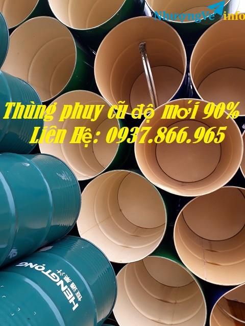 Ảnh baÌn phuy săÌt đôÌ£ mơÌi 80% trơÌ lên, thuÌng phuy cuÌ năÌp kiÌn, phi cuÌ naÌp mơÌ, phuy