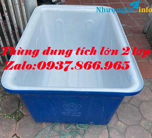 Ảnh Thùng dung tích lớn, thùng tròn nuôi cá, thùng dung tích lớn công nghiệp
