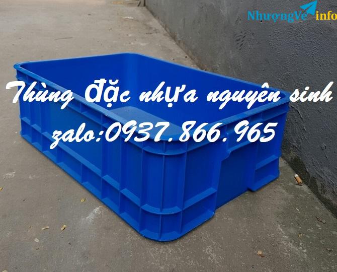 Ảnh Bán buôn thùng nhựa đặc, khay nhựa cao 19 có nắp đậy, thùng bít( khay nhựa)