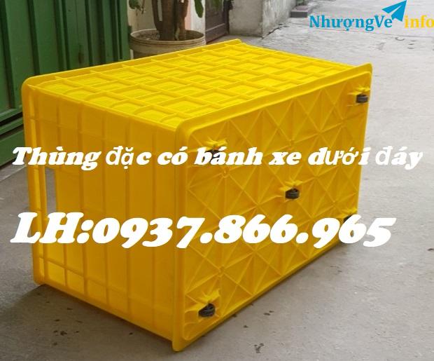 Ảnh Thùng dung tích lớn có bánh xe, thùng nhựa, thùng nguyên sinh 5 bánh xe