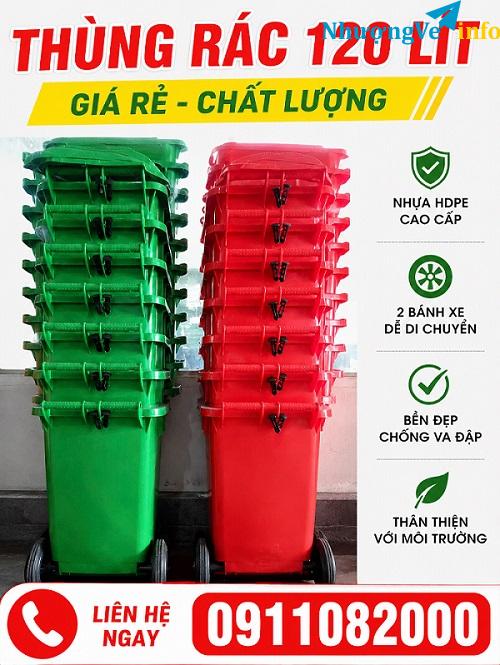 Ảnh Cung cấp thùng rác nhựa đa dạng kích thước giá tốt tại cần thơ- lh 0911082000