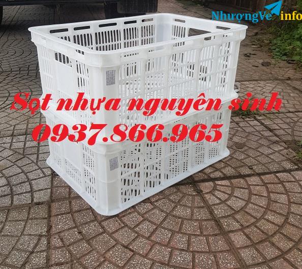 Ảnh Sọt nhựa hở( sọt nguyên sinh), sọt nhựa rỗng,sọt đựng hải sản, sọt đựng nông sản