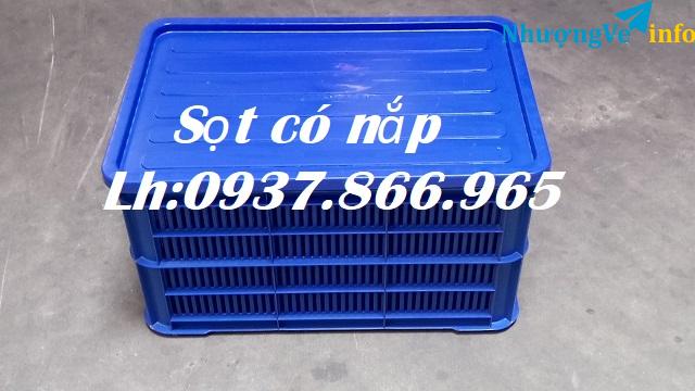 Ảnh Sọt nhựa, sọt nguyên sinh trong kho lạnh, sọt chứa hải sản