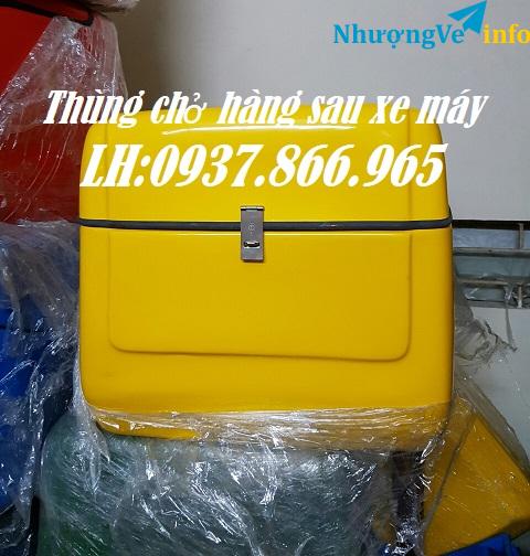 Ảnh Thùng giao đồ ăn vặt, thung ship, thùng composite, giá thùng chở hàng bao nhiêu