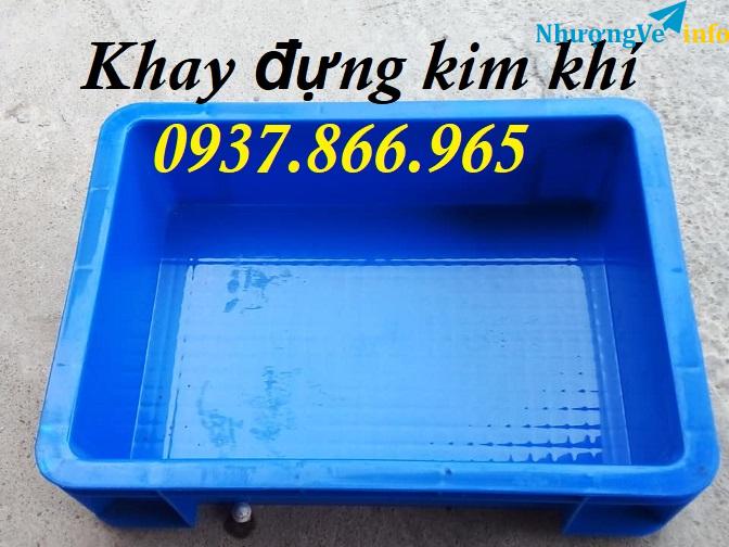 Ảnh Thùng đựng đồ cơ khí, khay chứa phụ kiện, khay nhựa nguyên sinh phân loại hàng hóa