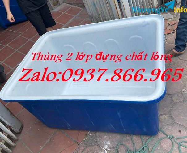 Ảnh Bồn 2 lớp, Thùng đựng hóa chất có 2 lớp, thùng dung tích 500l